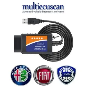 ELM327 prilagođen za MULTIECUSCAN / FIATECUSCAN