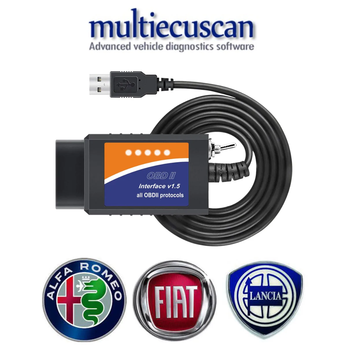 ELM327 prilagođen za MULTIECUSCAN / FIATECUSCAN