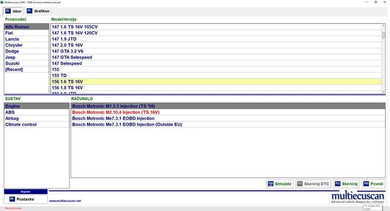 Multiecuscan software