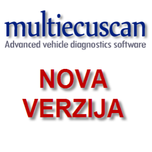 Nova verzija Multiecuscan programa za autodijagnostiku