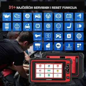 X431 CRP919E - 31+ servisnih reset funkcija