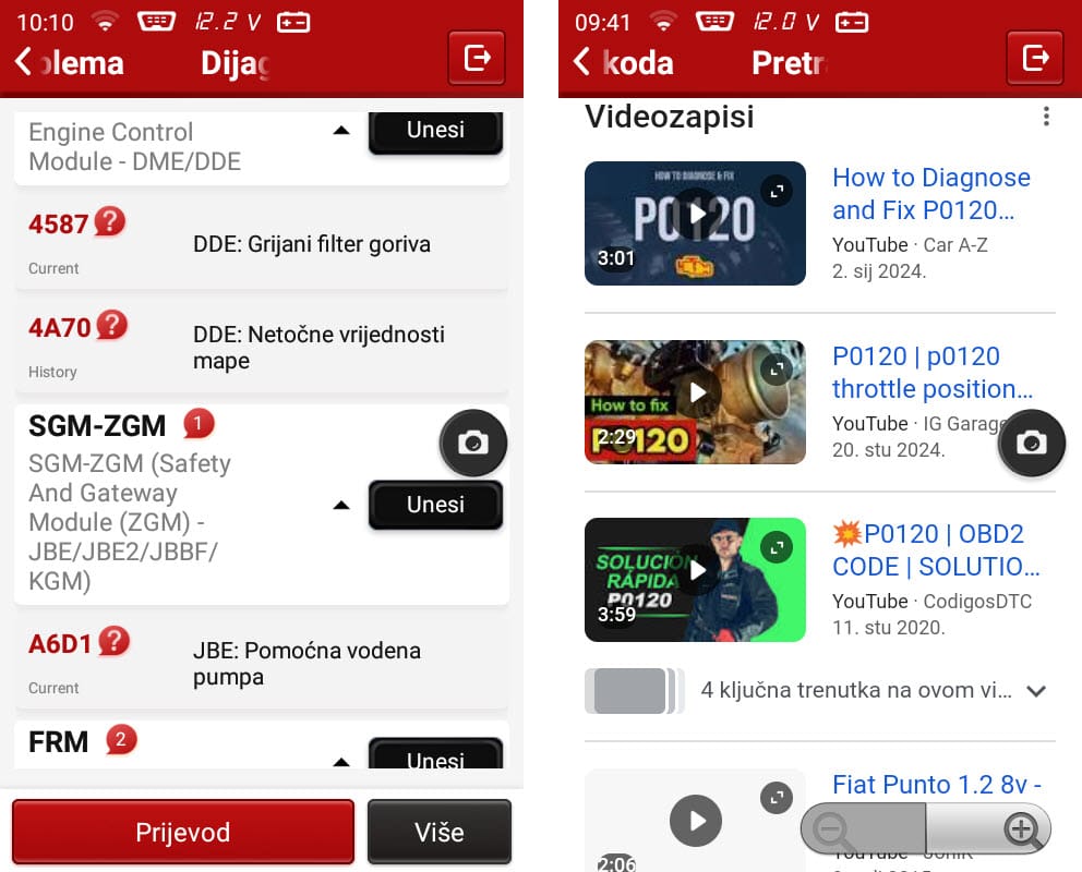 thinkscan sd6 citanje gresaka i online pomoc
