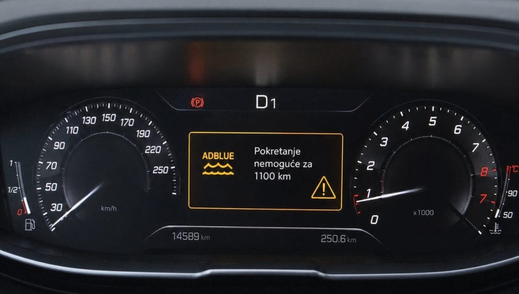 adblue greska odbrojavanje kilometara